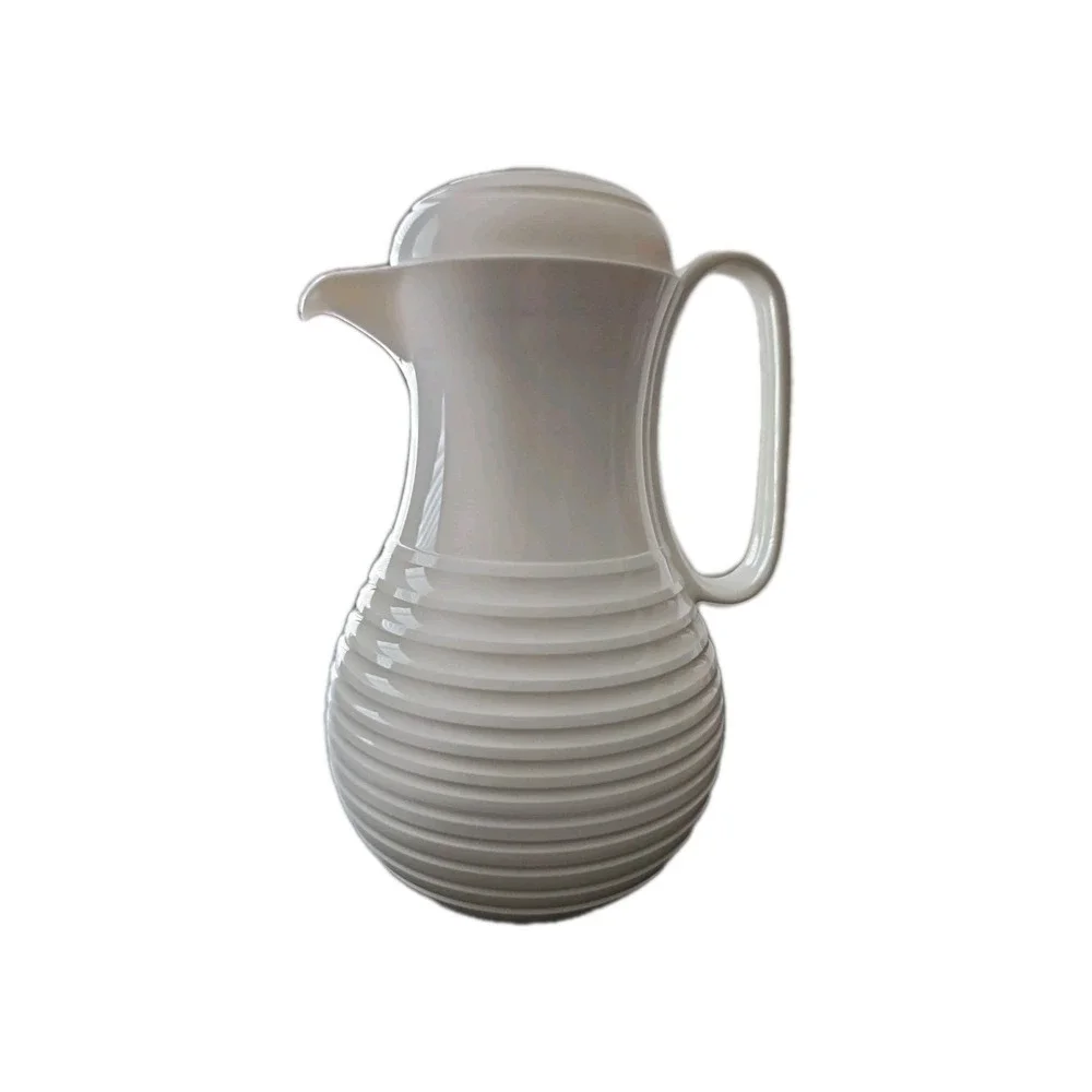 Vintage Insulated Thermal 32oz Pitcher Glass Interior Beverage Pitcher Carafae